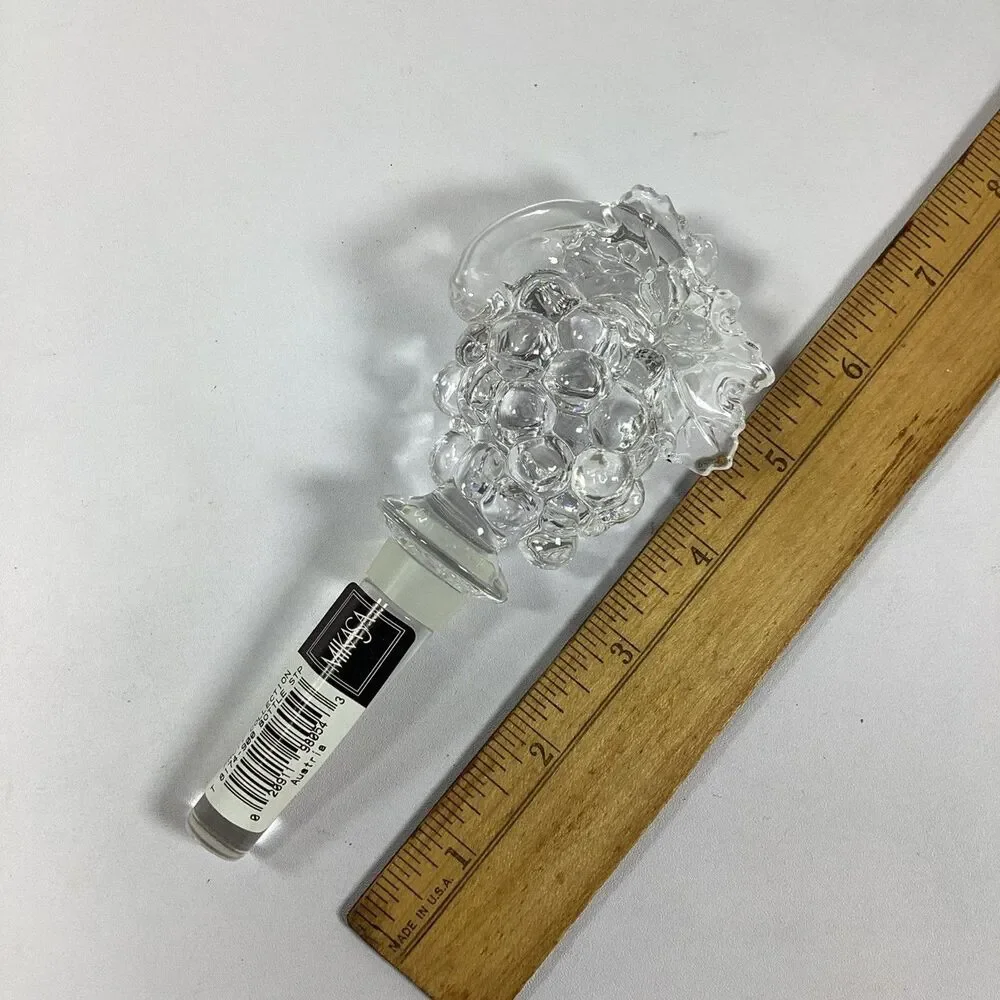 Mikasa Crystal Bottle Stopper Lot Monterey Fruit Collection Austria New In Box